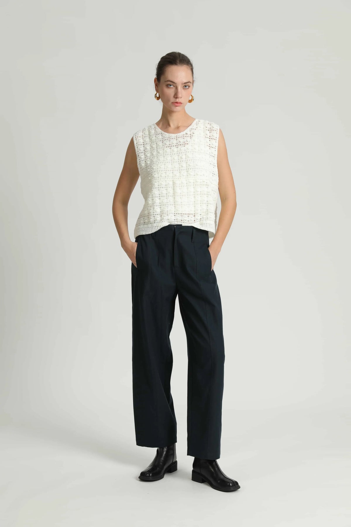SEE U SOON Platon NAVY: blau Hose für Damen