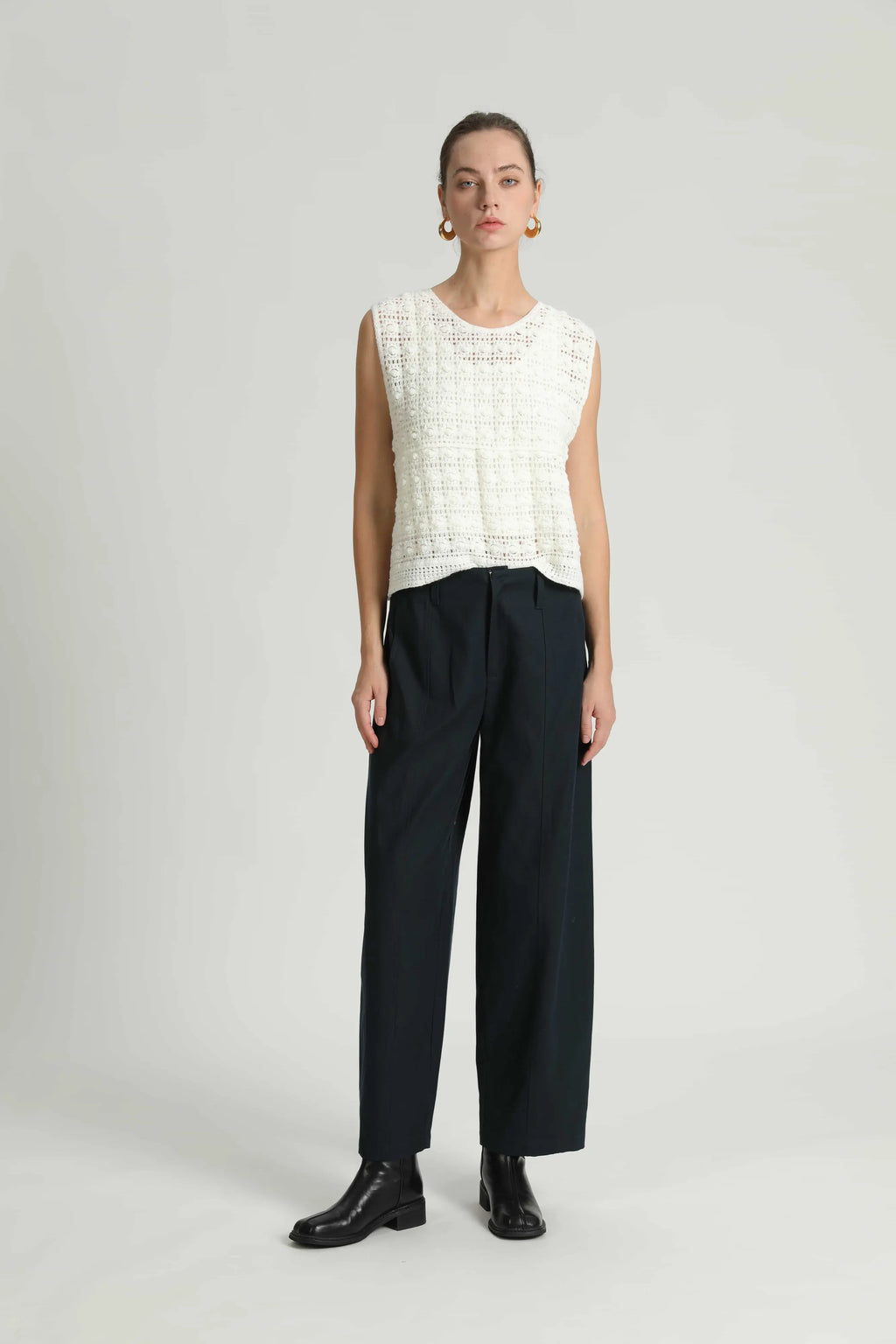 SEE U SOON Platon NAVY: blau Hose für Damen