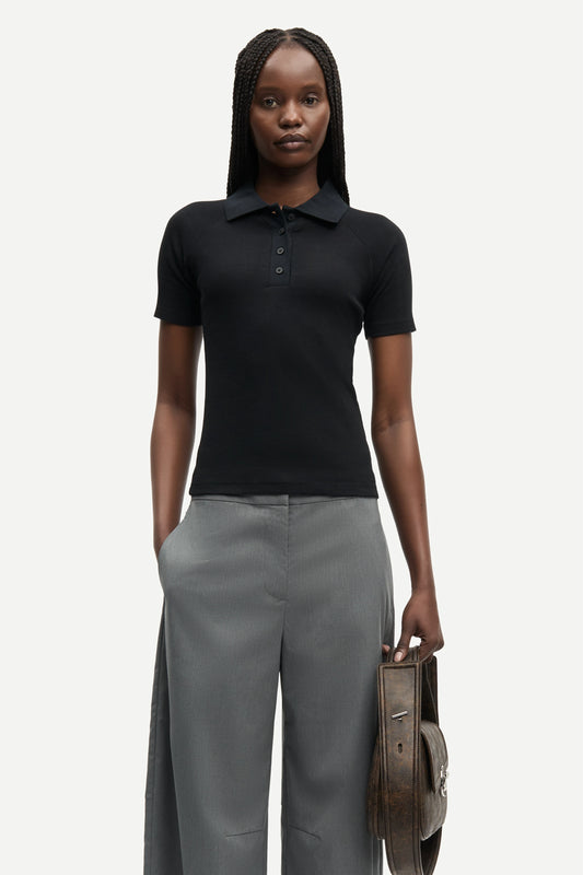SAMSOE | POLS | DONA | SAALEX SS POLO 754 BLACK | NEGRE