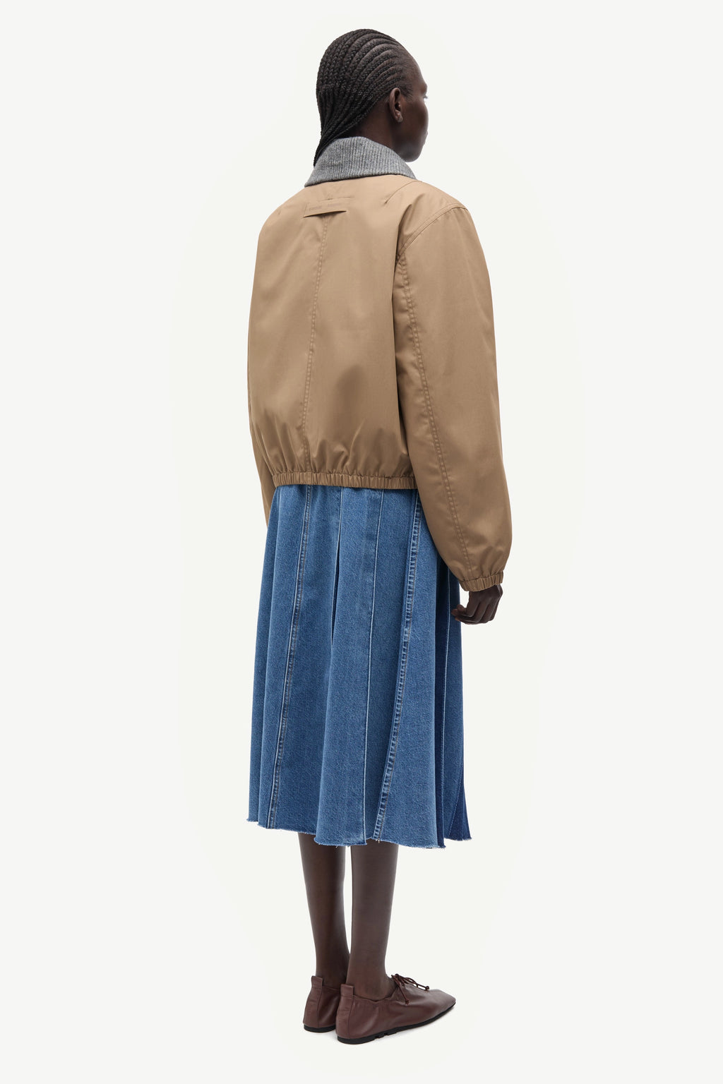 SAMSOE Sabianco LEAD GRAY: beige jacket for women
