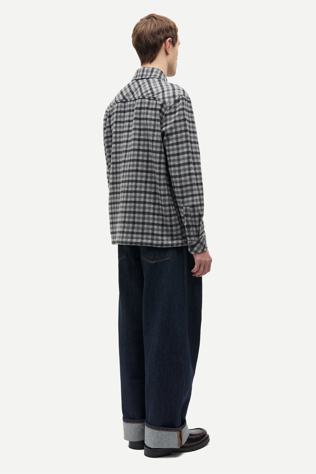 SAMSOE Sacastor GREY MEL: серый camisas для мужчин