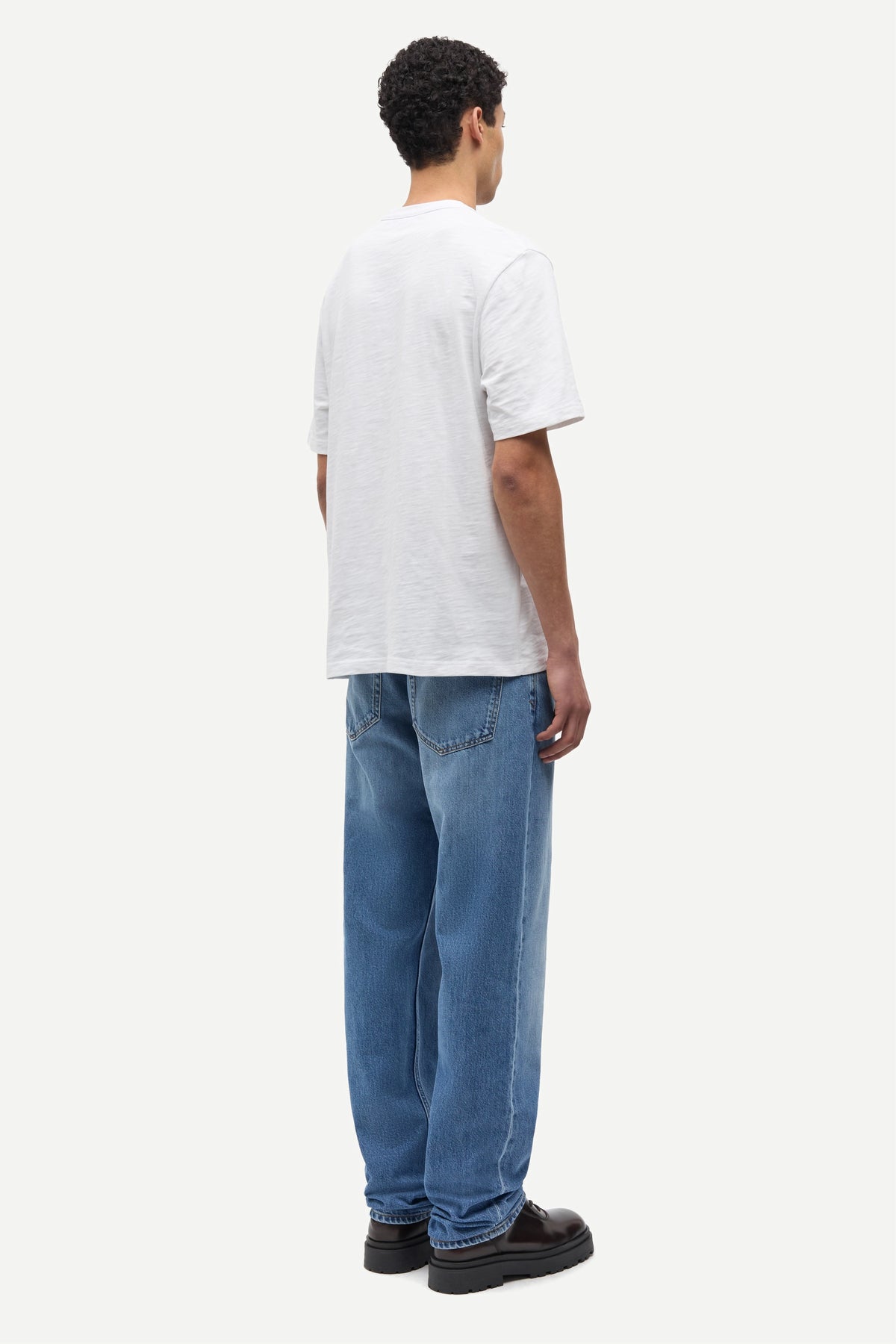 SAMSOE Saeddie Retro: blu pantaloni da uomo