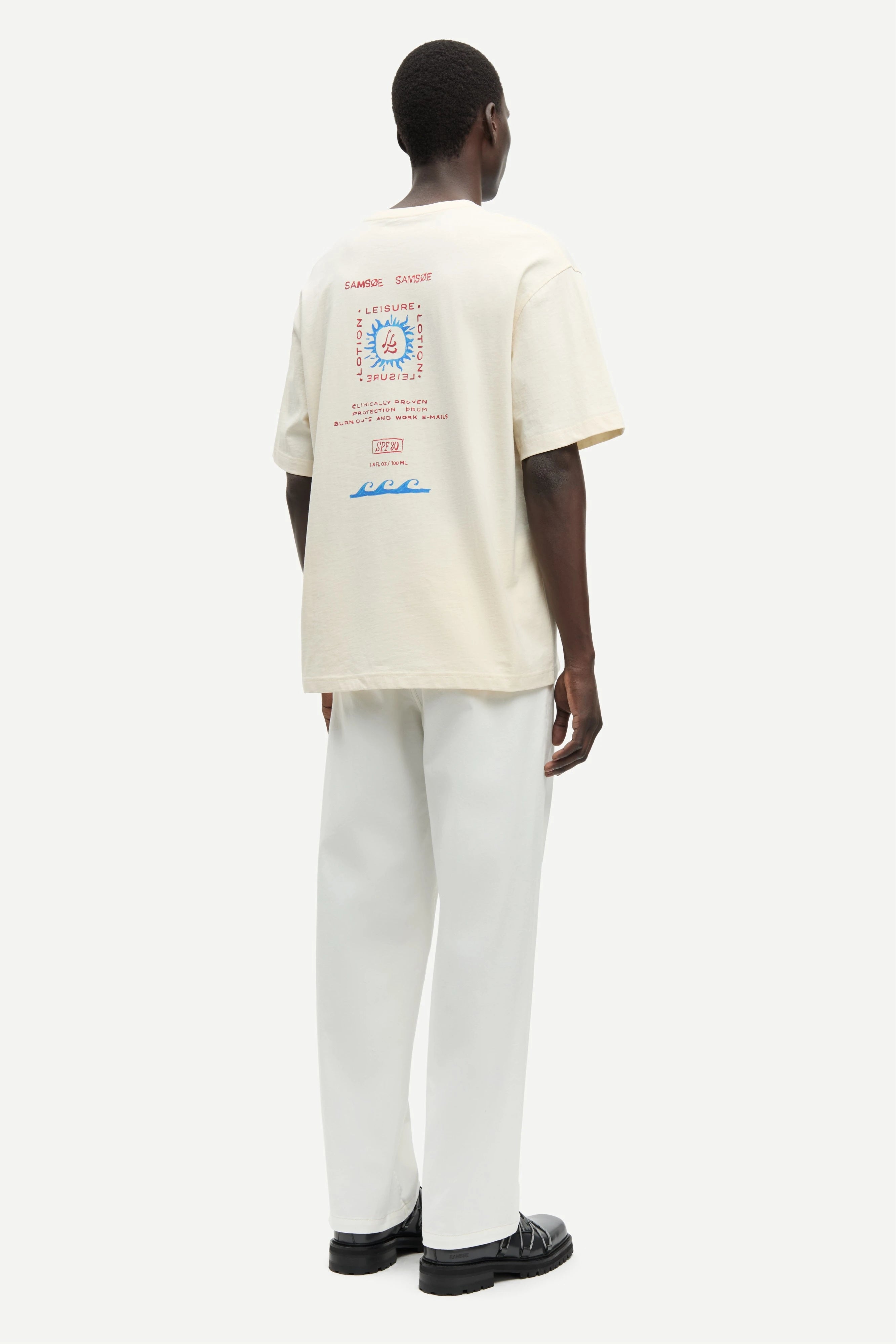 SAMSOE Sagergei T-shirt 15: بيج تيشيرت للرجال