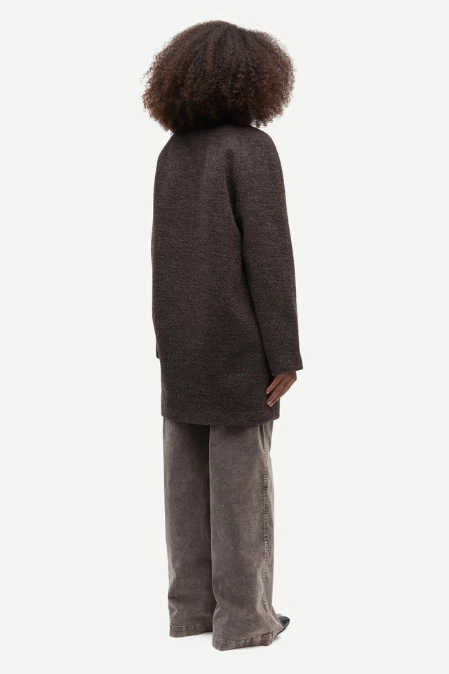 SAMSOE Sahanne Mulch MEL: brown jacket for women