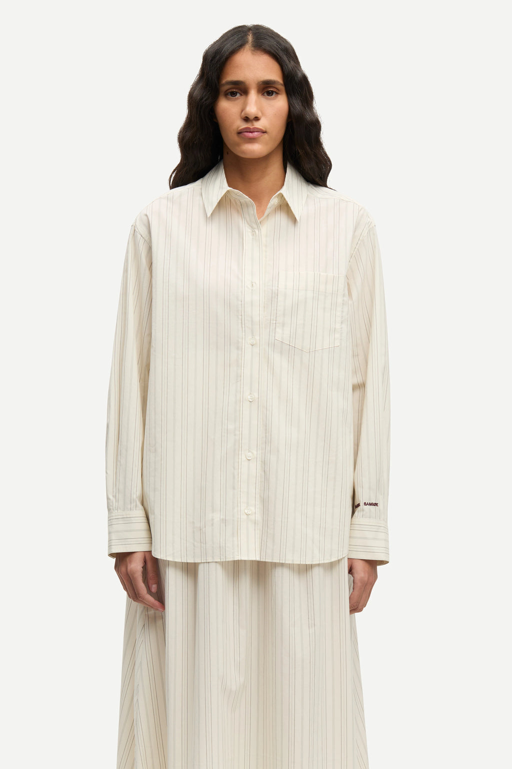 SAMSOE | CAMISAS | MUJER | SALOVA POCKET SHIRA BONE ST. | BLANCO