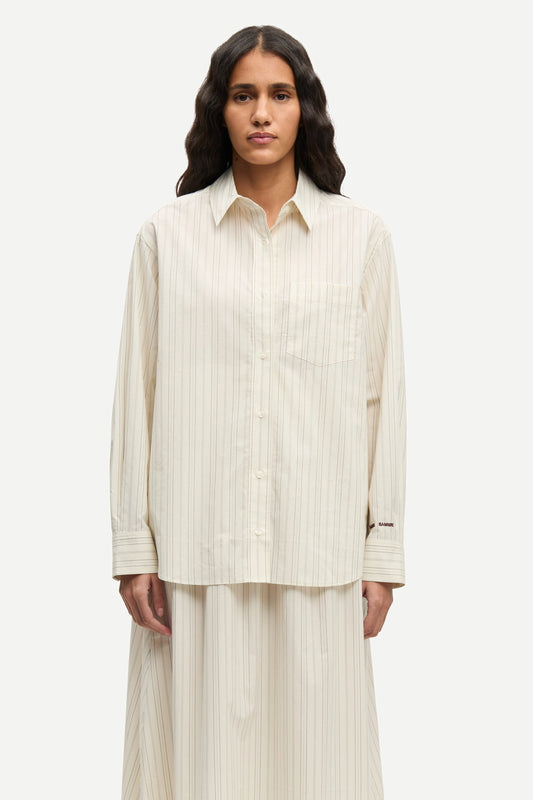 SAMSOE | CAMISES | DONA | SALOVA POCKET SHIRA BONE ST. | BLANC