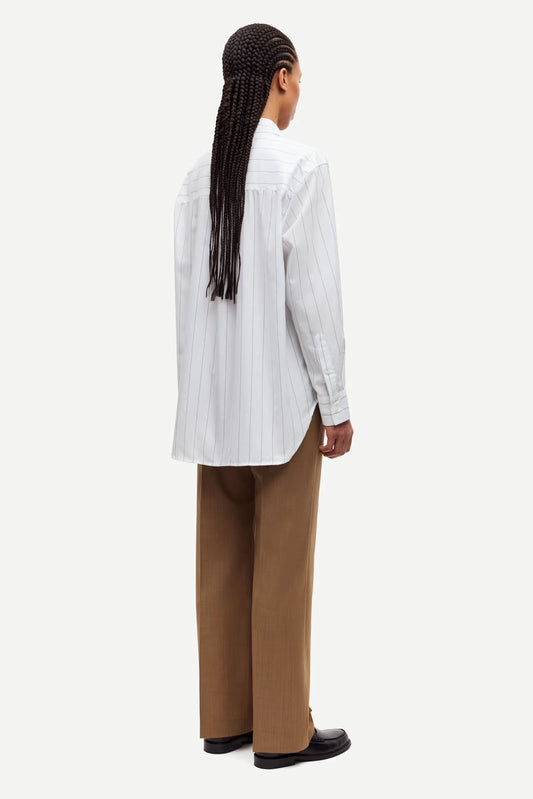SAMSOE | CAMISAS | MUJER | SALOVA SHIRT WHITE PIN STRIPES | BLANCO