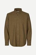 SAMSOE | CAMISA | HOMBRE | LIAM NX SHIRT TURKISH COFFEE | VERDE