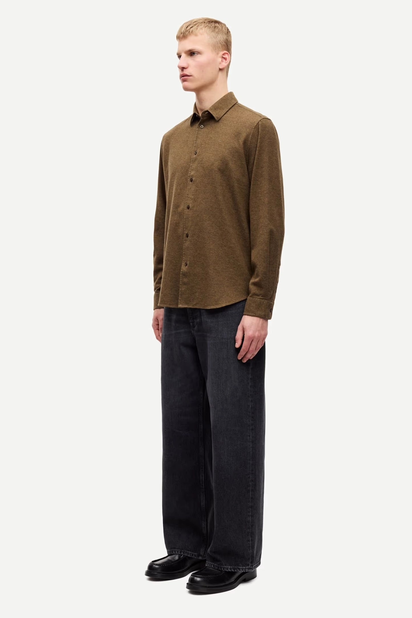 SAMSOE | CAMISAS | HOMBRE | LIAM NX SHIRT TURKISH COFFEE | VERDE