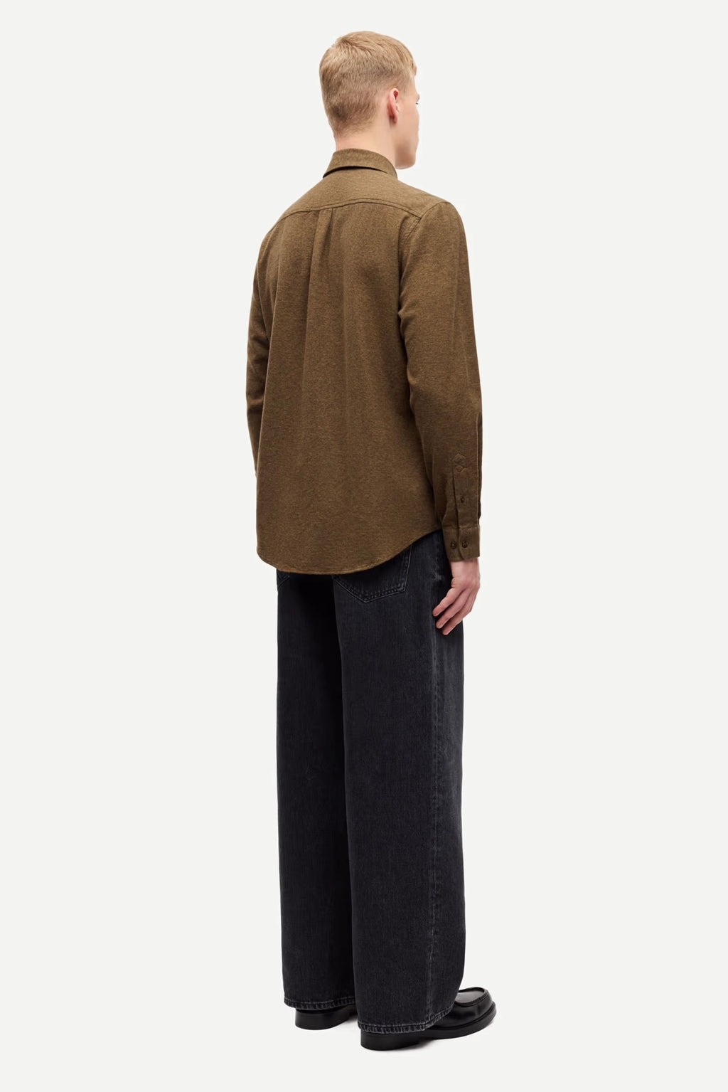 SAMSOE | CAMISA | HOMBRE | LIAM NX SHIRT TURKISH COFFEE | VERDE