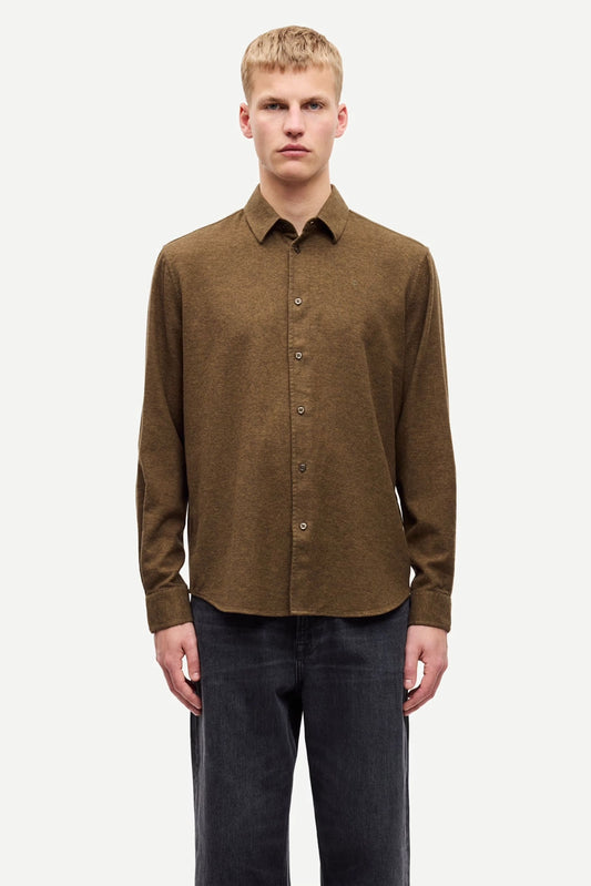 SAMSOE | CAMISAS | HOMBRE | LIAM NX SHIRT TURKISH COFFEE | VERDE