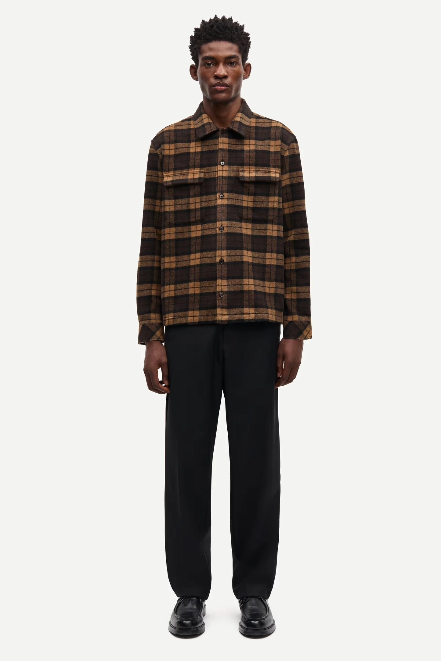 SAMSOE | SOBRECAMISA | HOMBRE | SACASTOR X H OVERSHIRT TURKISH COFFEE | MARRÓN