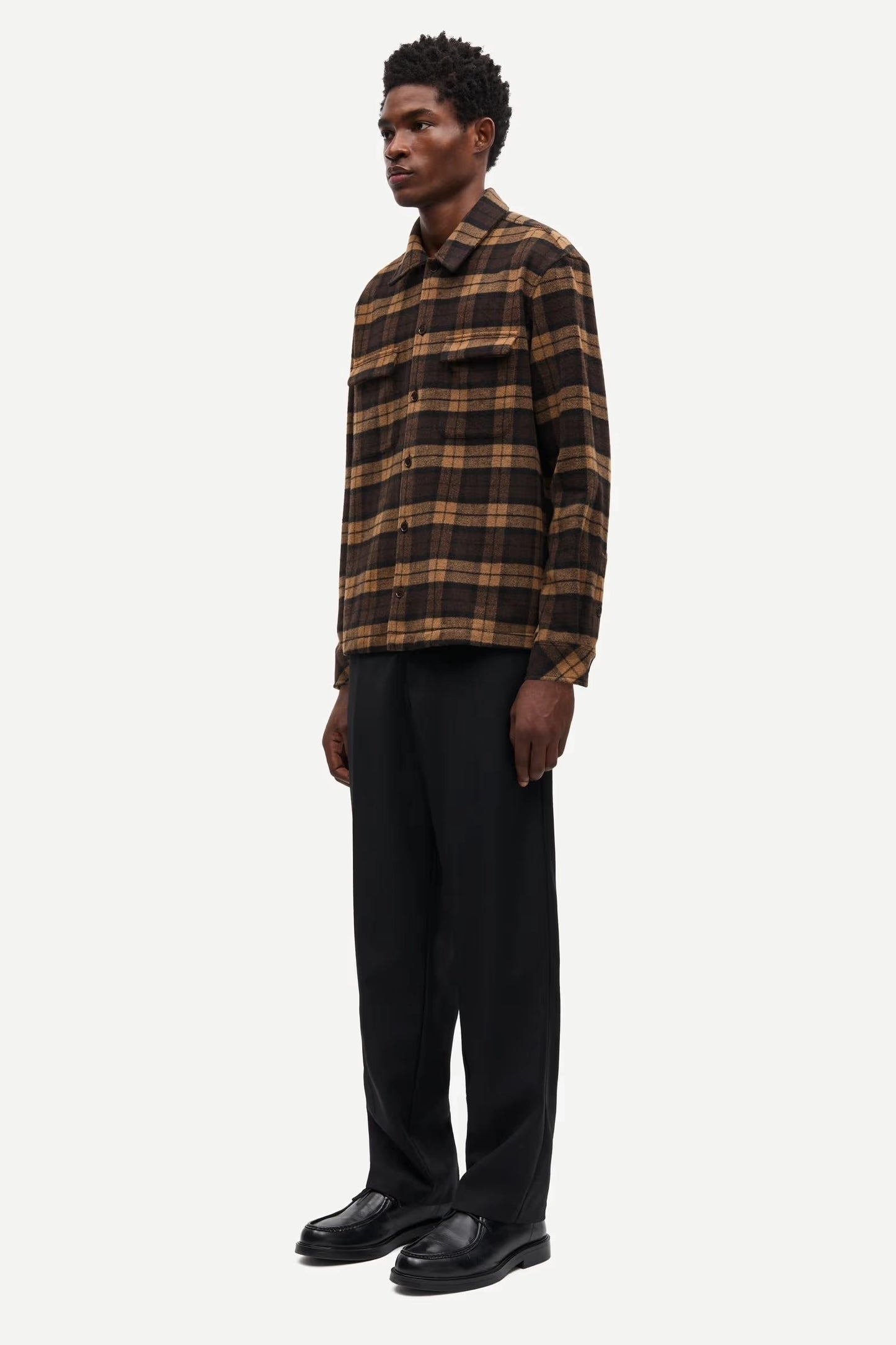 SAMSOE | SOBRECAMISA | HOMBRE | SACASTOR X H OVERSHIRT TURKISH COFFEE | MARRÓN