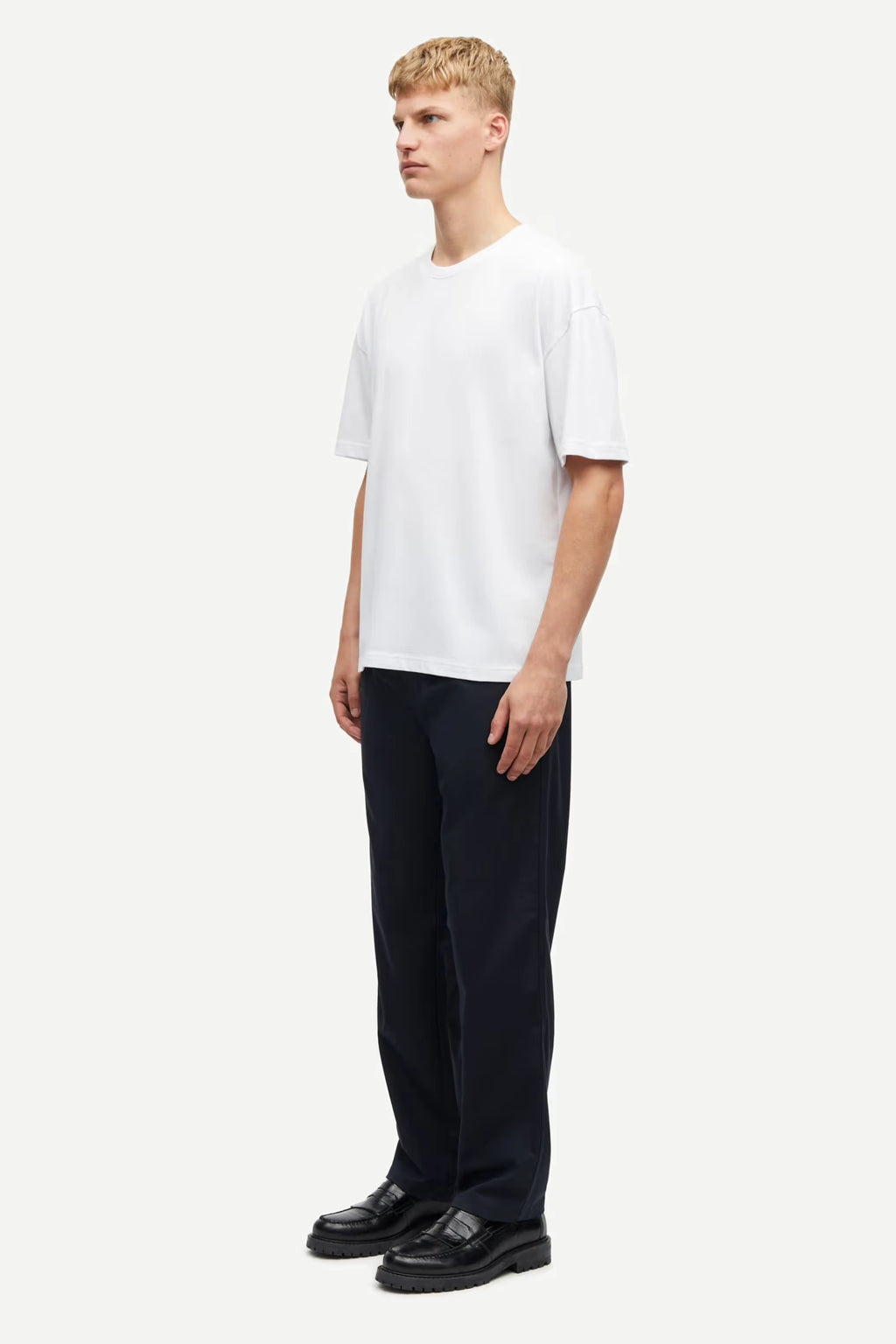 SAMSOE Sahudson T-shirt 15: hvid T-shirt til mænd