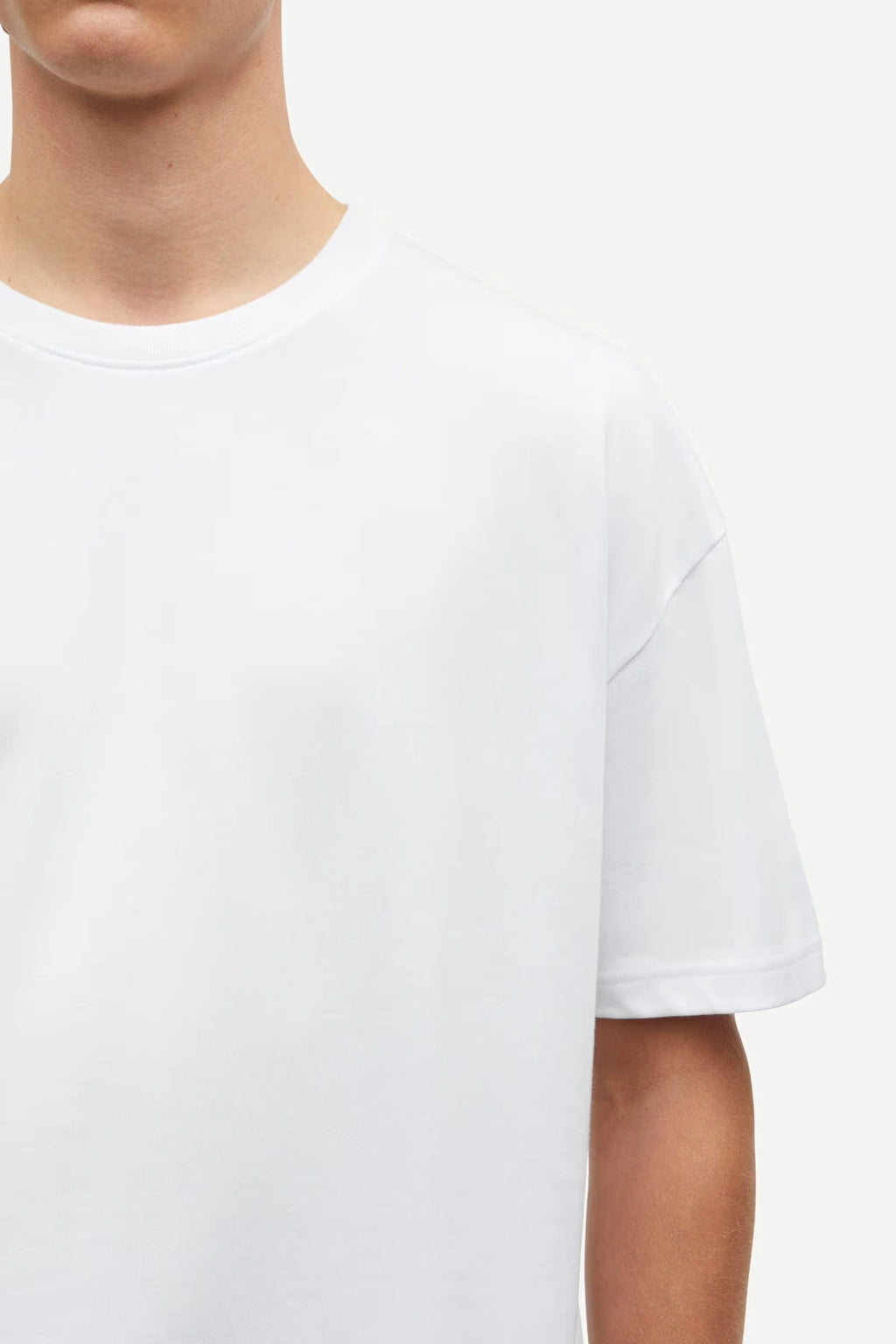 SAMSOE Sahudson T-shirt 15: hvid T-shirt til mænd