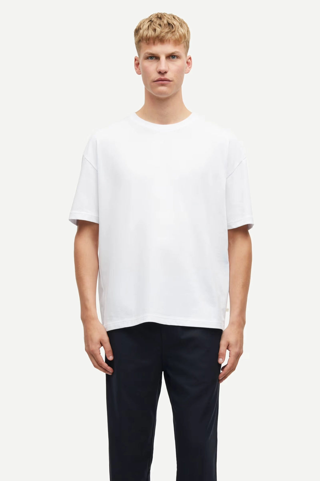 SAMSOE Sahudson T-shirt 15: hvid T-shirt til mænd