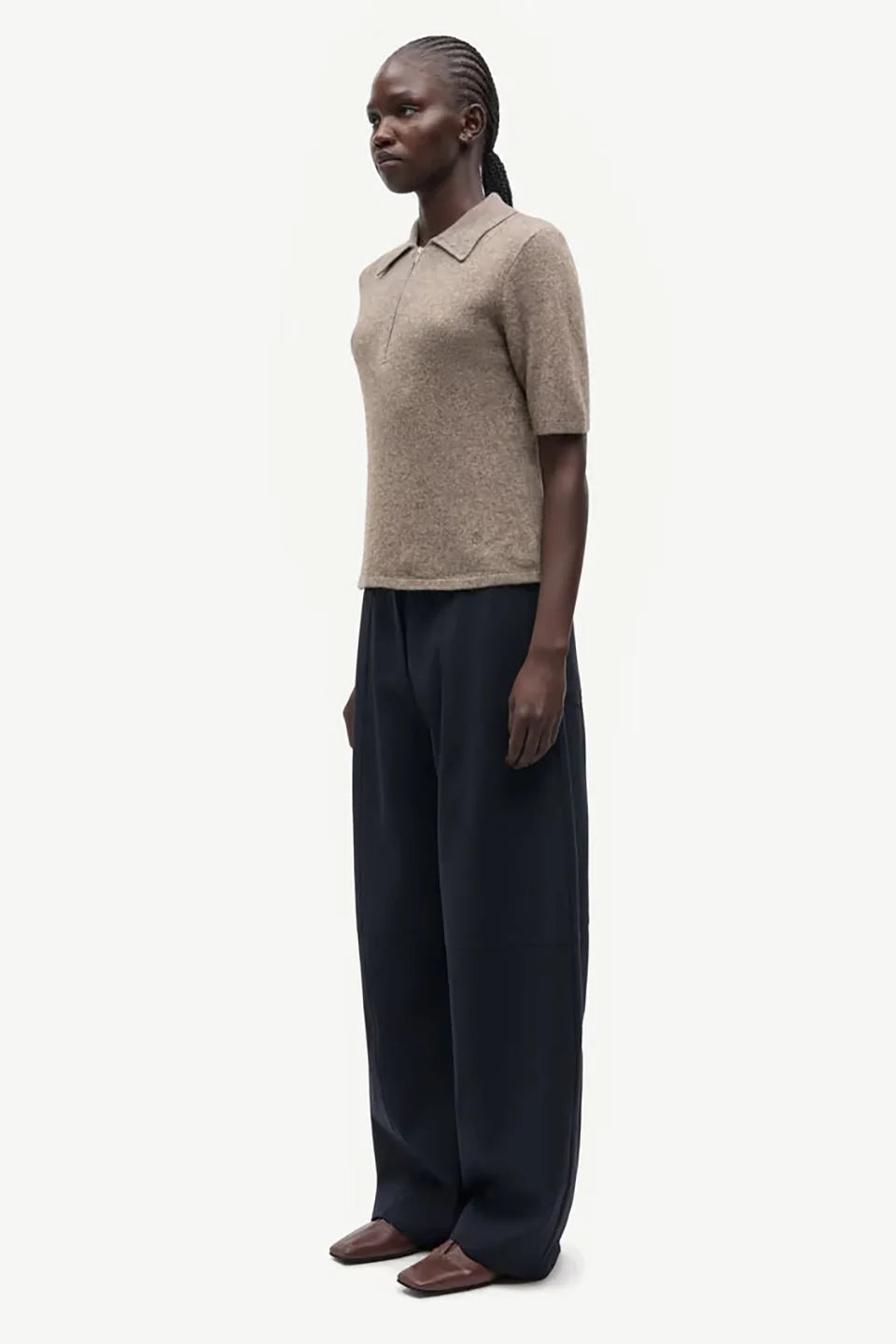 SAMSOE Sabianca Salute: blauw broek voor dames