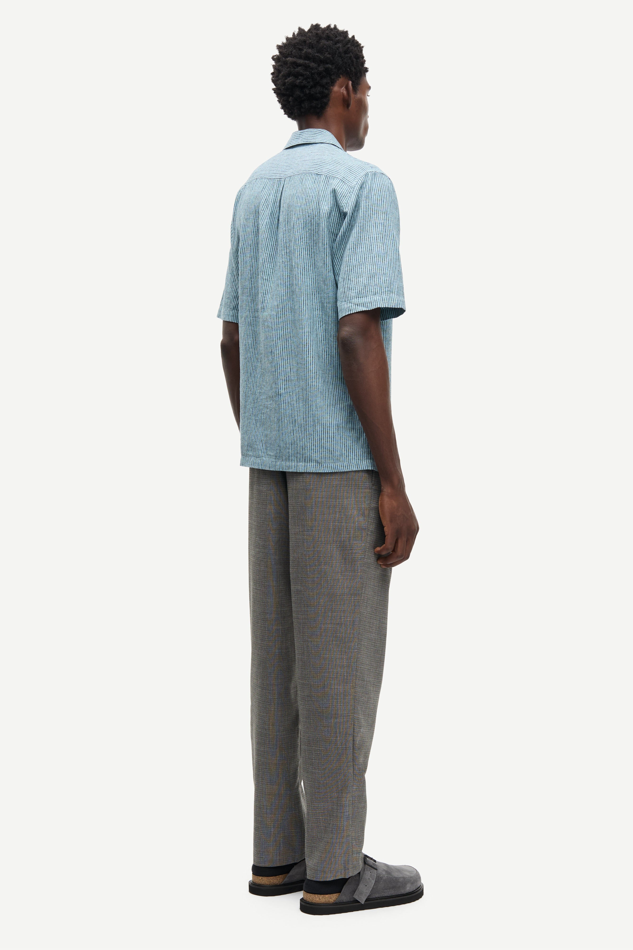 SAMSOE Saoscar AP 16 Tourmaline ST: bleu camisas pour homme