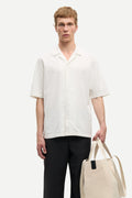 SAMSOE Saoscar AX Shirt 1A: blanc chemise pour homme