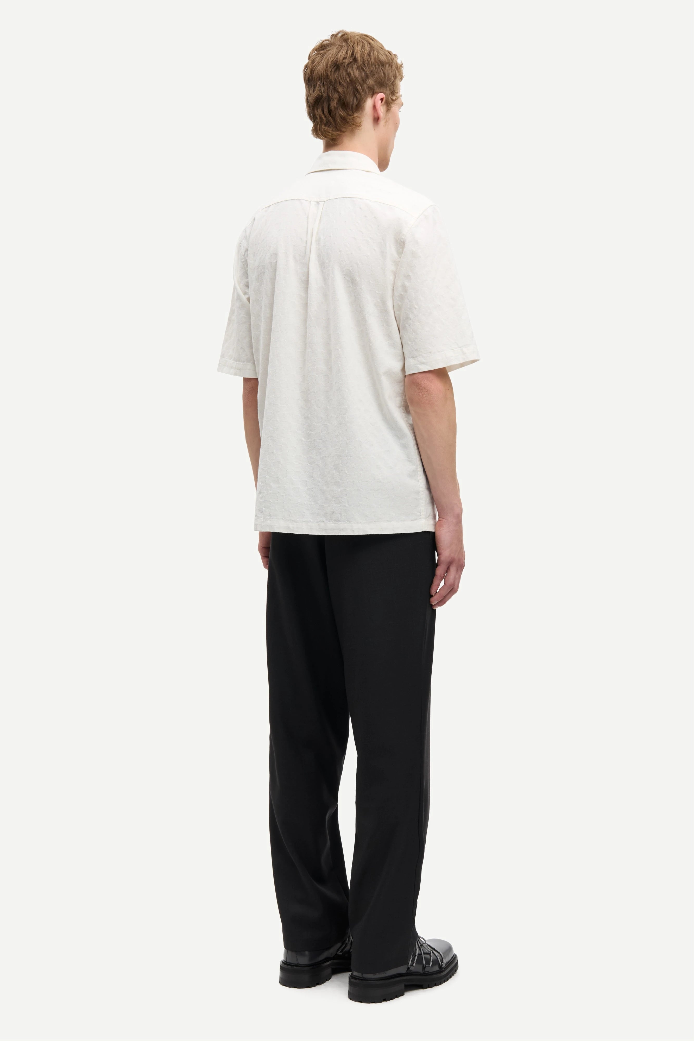 SAMSOE Saoscar AX Shirt 1A: blanc chemise pour homme