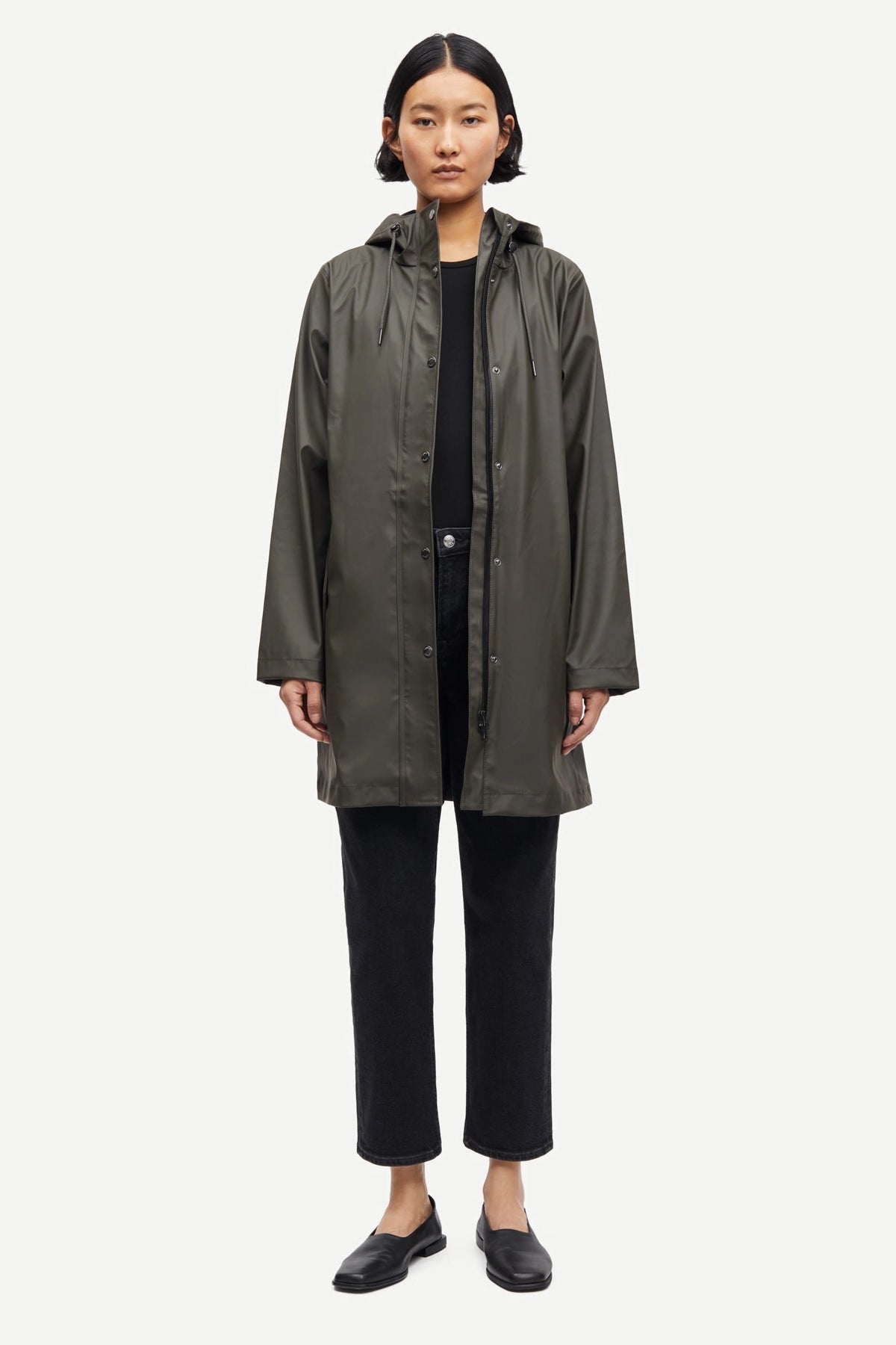 SAMSOE Sastala Rosin: green jacket for women
