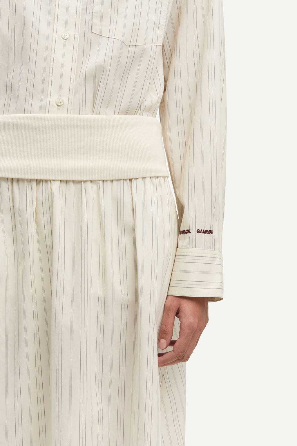 SAMSOE Sathea Skirt 15756 BONE ST: blanc jupe pour femme