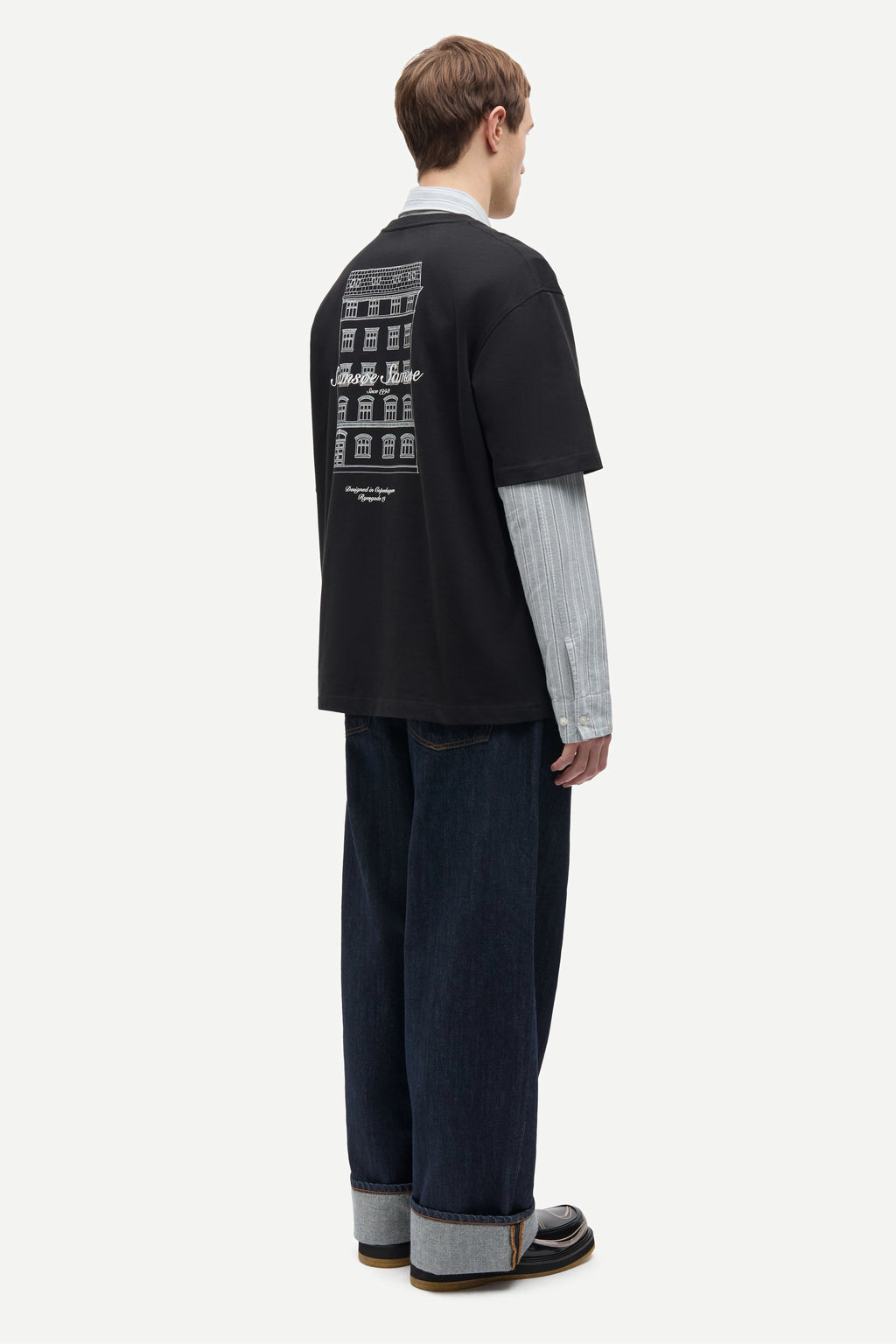 SAMSOE Sauni Black: nero T-shirt da uomo