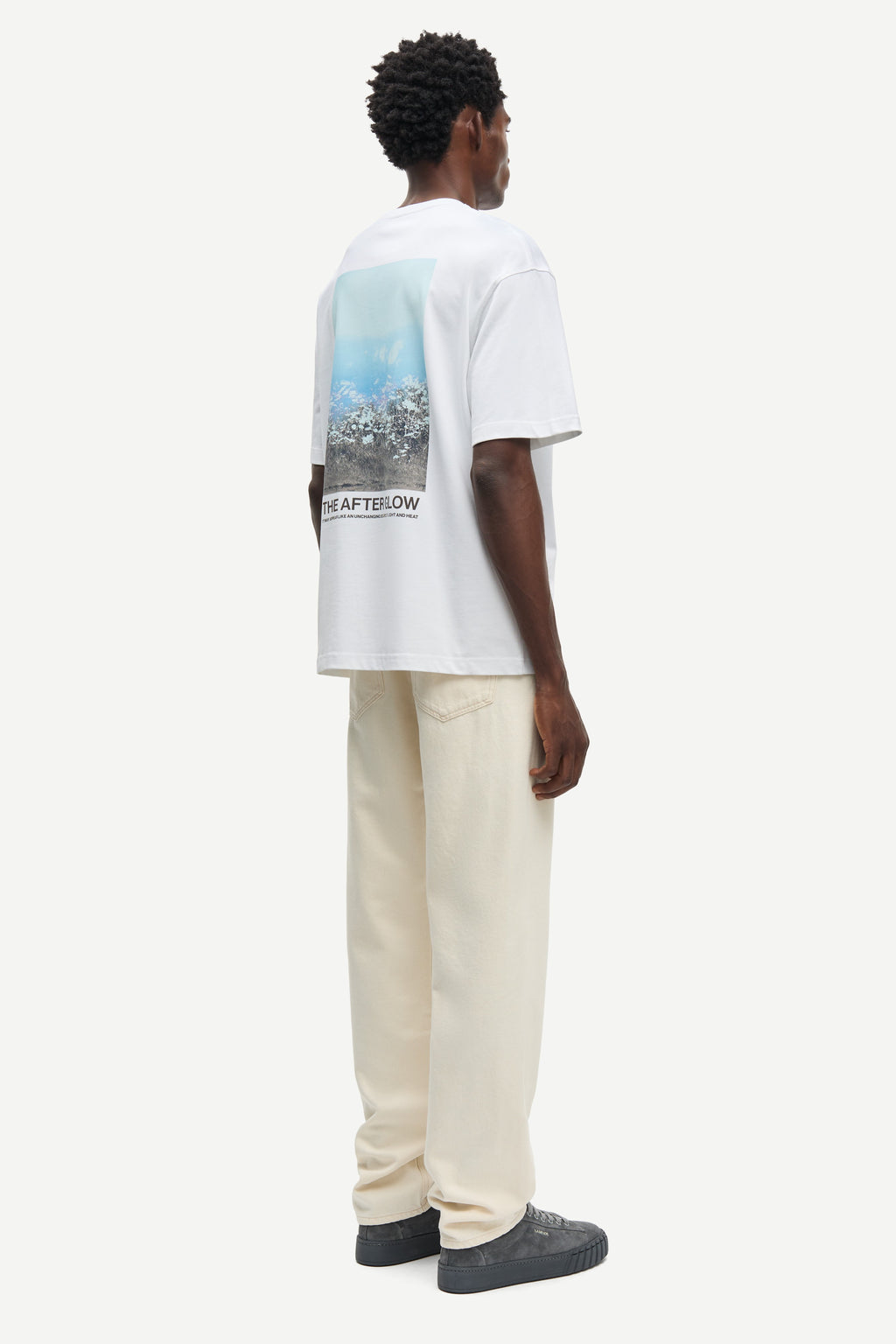 SAMSOE Sauni 11725 HAZY Fields: weiß T-Shirt für Herren