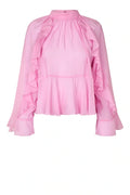 SECOND FEMALE NAJE Frill Blouse: белый рубашка для женщин