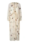SECOND FEMALE | DRESS | WOMAN | FLORAL MAXI DRESS | BEIGE