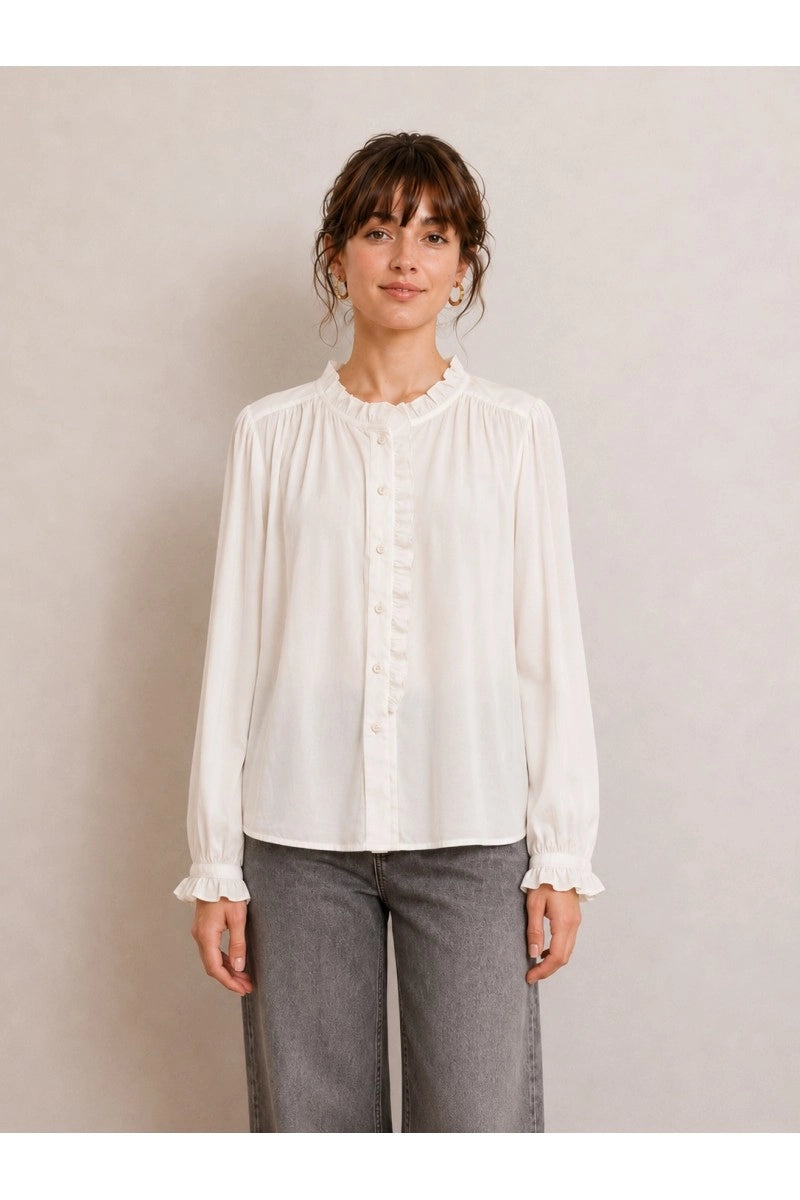 SEE U SOON Toscane Offwhite: أبيض camisas للنساء