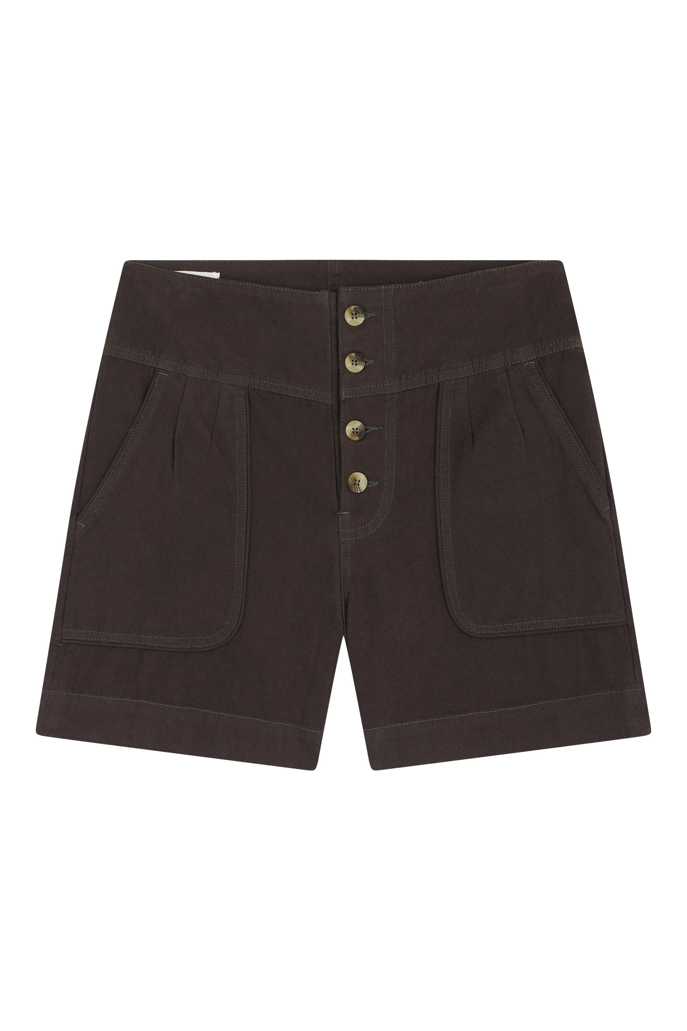 LEON & HARPER | PANTALONES CORTOS | MUJER | QITU TCB1 PLN CARBONE | NEGRO