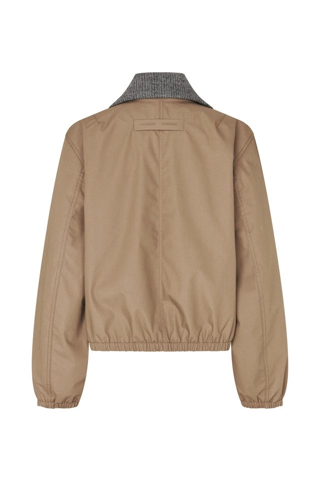 SAMSOE Sabianco LEAD GRAY: beige jacket for women