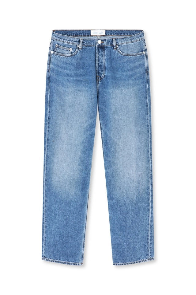 SAMSOE Saeddie Retro: blu pantaloni da uomo