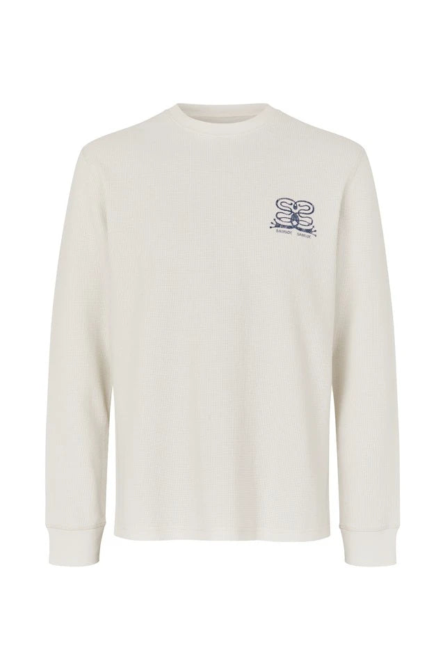 SAMSOE Safellow LS T-shirt: بيج قميص للرجال
