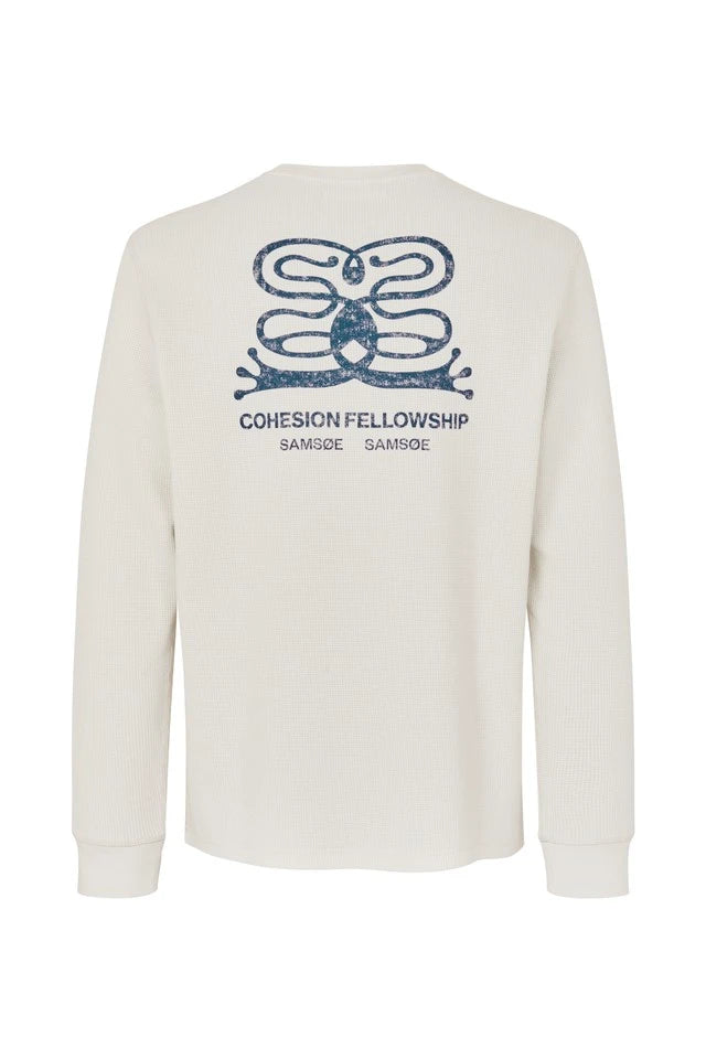 SAMSOE Safellow LS T-shirt: بيج قميص للرجال