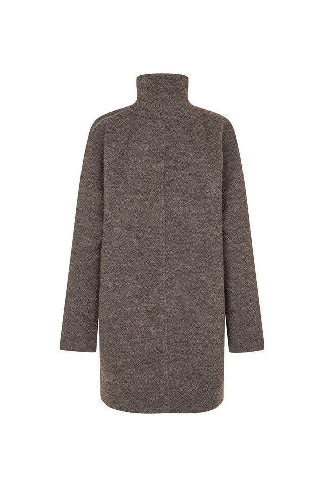 SAMSOE Sahanne Mulch MEL: brown jacket for women