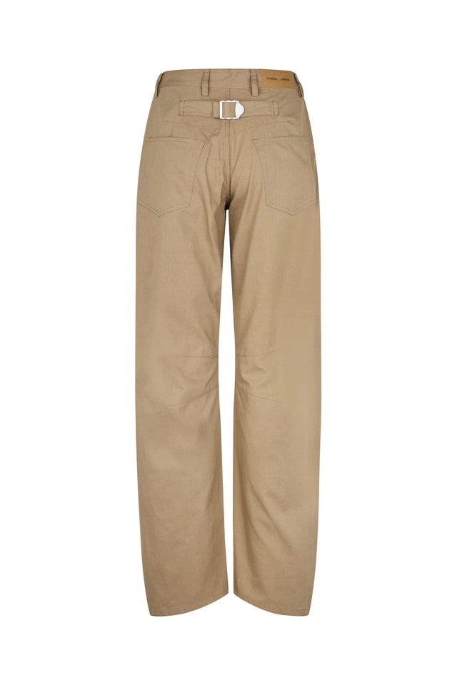 SAMSOE Saharpo LEAD GRAY: beige Hose für Damen