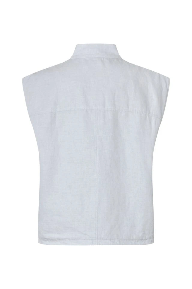 SAMSOE | CHAQUETAS | MUJER | SAKAILA VEST 15930 GRAY DAWN MEL. | BLANCO
