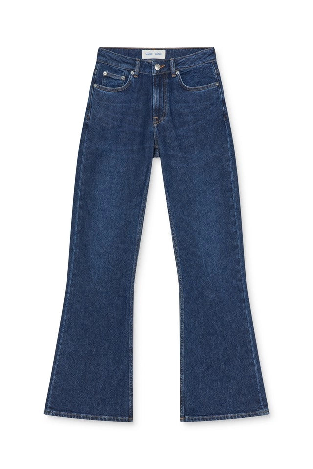 SAMSOE Salella Paris BLUE: blauw broek voor dames