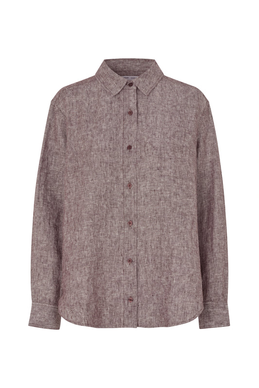 SAMSOE | CAMISES | DONA | SALOUS SHIRT 14329 FUDGE | BEIGE