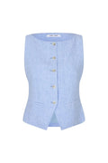 SAMSOE | JACKETS | WOMEN | SALOVES VEST 14329 BEL AIR BLUE MEL. | BLUE