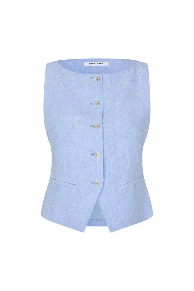SAMSOE | JACKETS | WOMEN | SALOVES VEST 14329 BEL AIR BLUE MEL. | BLUE