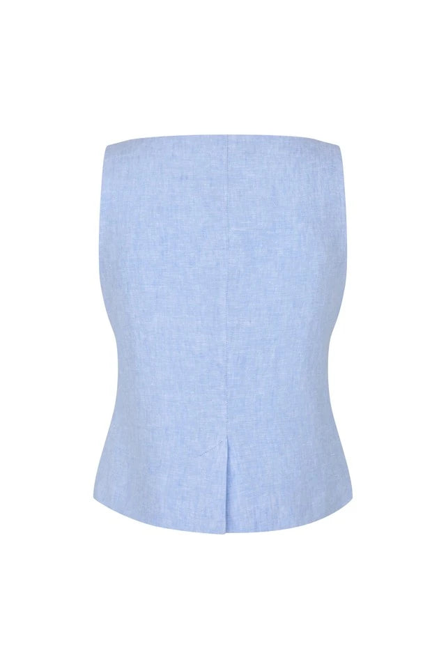 SAMSOE | JACKETS | WOMEN | SALOVES VEST 14329 BEL AIR BLUE MEL. | BLUE