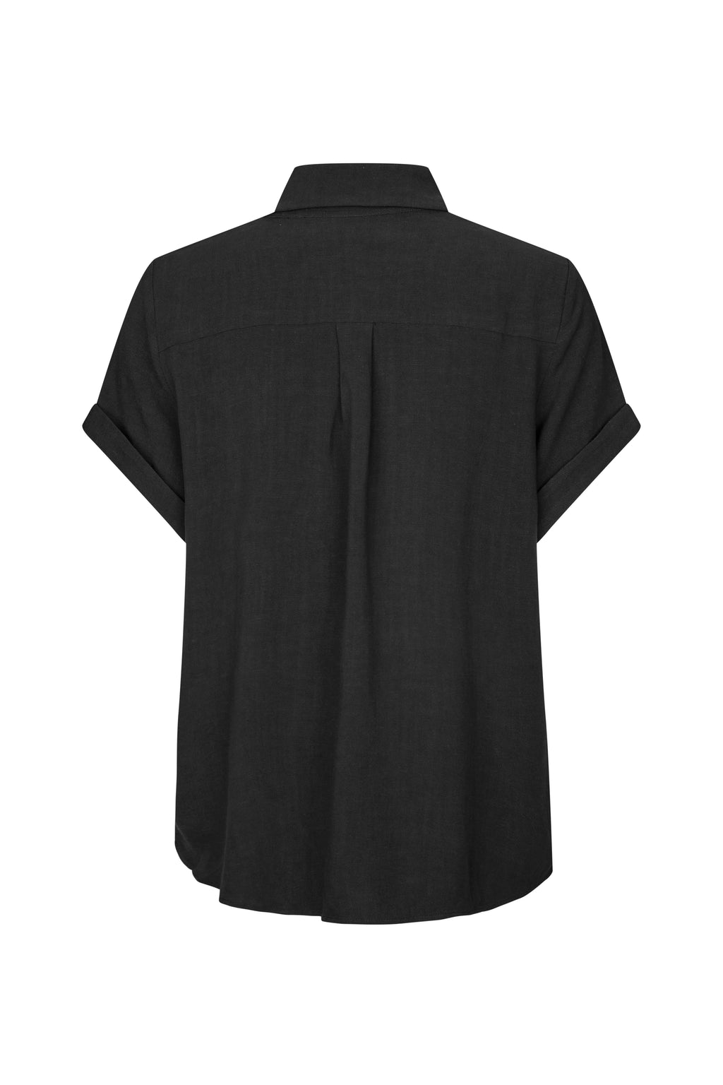 SAMSOE Samajana SS Shirt 1 Black: sort camisas til kvinder