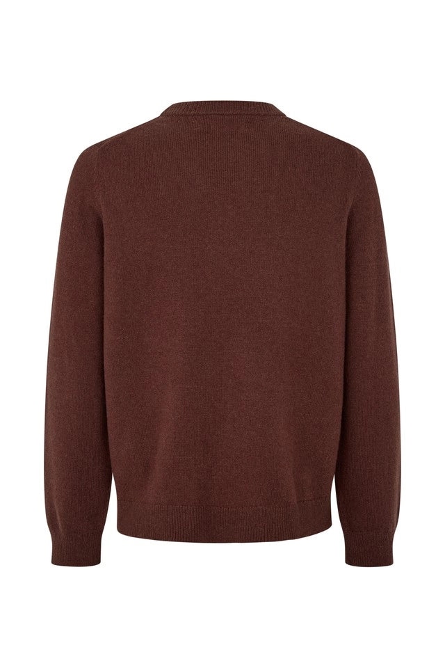 SAMSOE Sapatrik Bitter: red jumper for men