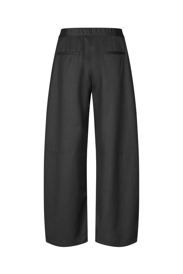 SAMSOE Saroko Black MEL: nero pantaloni da donna