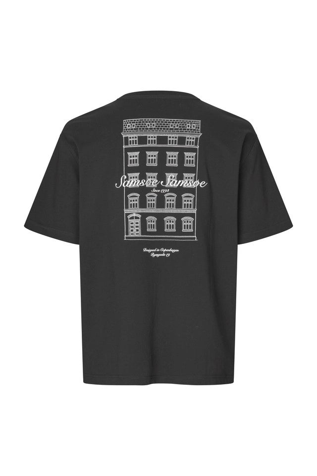 SAMSOE Sauni Black: nero T-shirt da uomo
