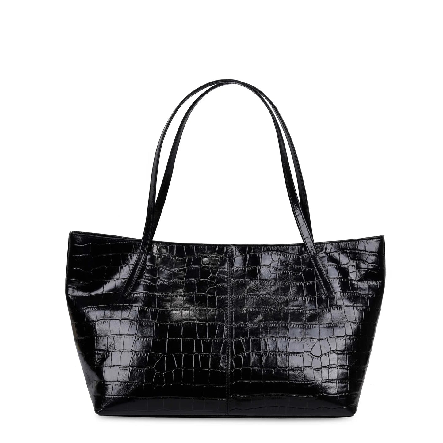 NUNOO | WOMEN'S BAG | SHOPPER TEXAS BRAIDED BLACK | BLACK