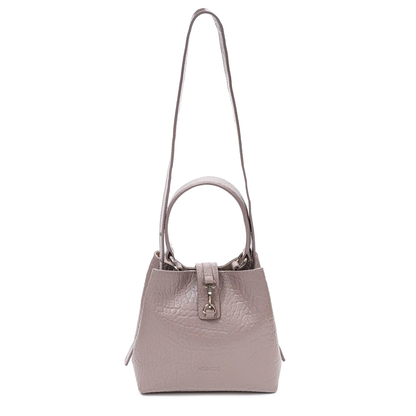 NUNOO | SHOULDER BAGS MUJER | SMALL CHIARA NEW ZEALAND TAUPE W. GOLD | GRIS